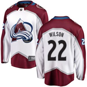 Herren Colorado Avalanche Eishockey Trikot Colin Wilson #22 Breakaway Weiß Fanatics Branded Auswärts